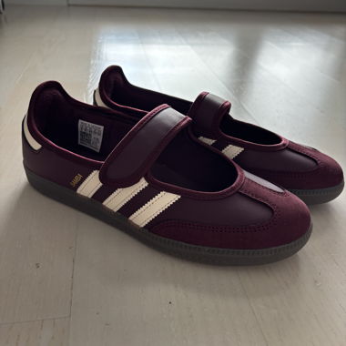 Ballerines Adidas Samba Jane - Maroon/Crème