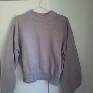 Maglione in maglia lilla