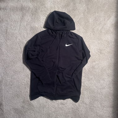 Felpa Nike con zip nera