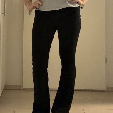 Schwarze Schlagleggings