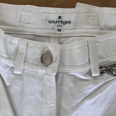 Pantaloni bianchi Courreges