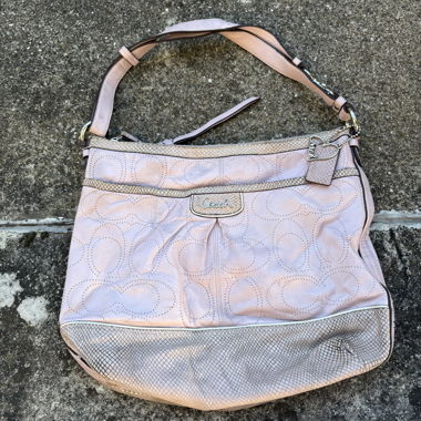 Borsa a tracolla Coach rosa