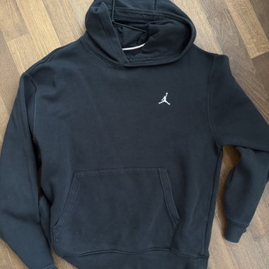 Felpa con cappuccio Jordan nera
