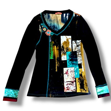 Exquiss "Art Gallery" maglia a maniche lunghe stampata