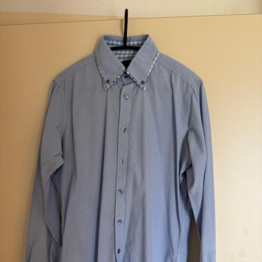 Chemise manches longues bleue