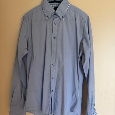 Chemise manches longues bleue