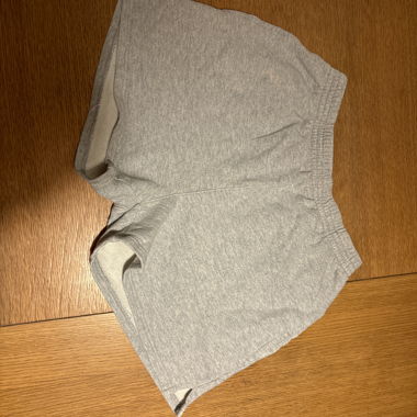 Short in cotone grigio