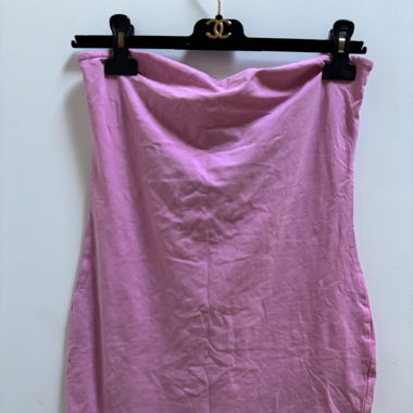 Robe dos nu rose