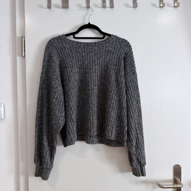Maglione in maglia grigia Zara