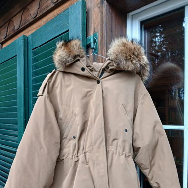 JUST FASHION Regular Fit Brown Winter Parka