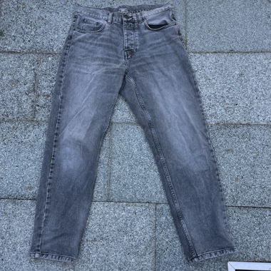 CARHARTT SCHWARZ/GRAU NEWEL DENIM-HOSE