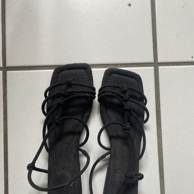 black sandals
