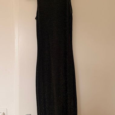 Black Sparkle Maxi Dress Zara