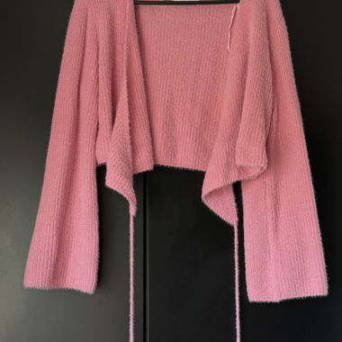 NEON & NYLON pink Strick-Cardigan