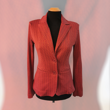 Blazer élégant à motif Chevron