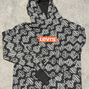 Levi's Kapuzenpullover schwarz gemustert