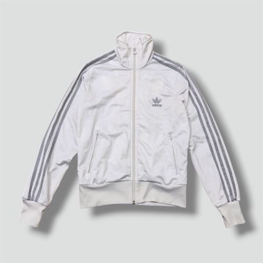 Giacca track Adidas Firebird bianca y2k