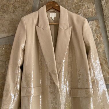Blazer oversize sequins paillettes 