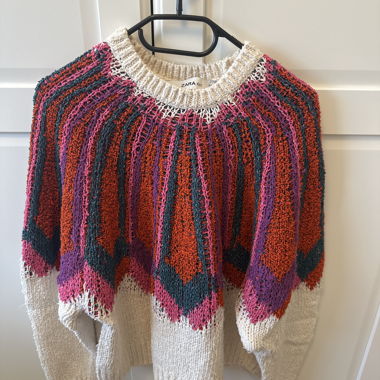 Pull en maille multicolore Zara