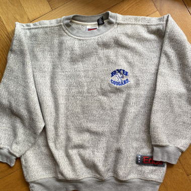 Felpa Vintage anni '90 BYU Cougars Pro Edge