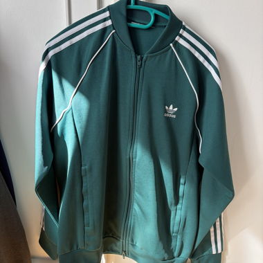 Green Adidas Training Jacket with Zipper