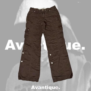 Vintage Brown y2k Pocket Cargo Pants 