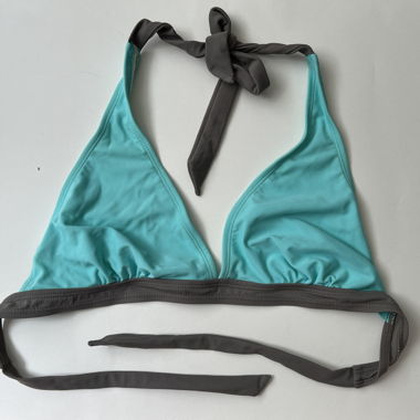 Reggiseno bikini turchese/grigio