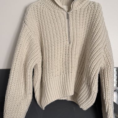 weisser Strickpullover gr. M