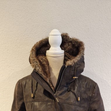 Leder Jacke Leder Mantel L