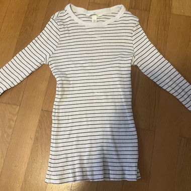 Striped H&M Long-Sleeve Shirt XS