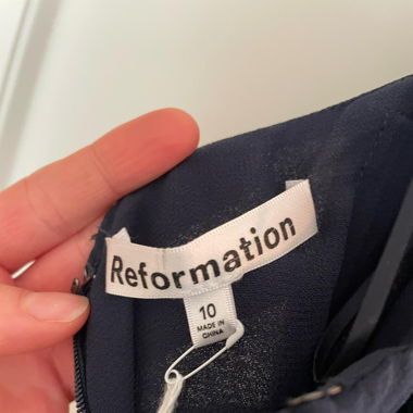 REFORMATION Ezria Dress NAVY