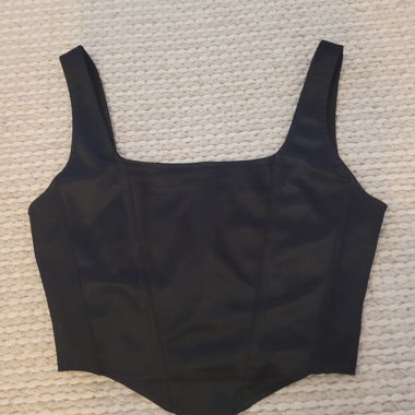 Crop top nero