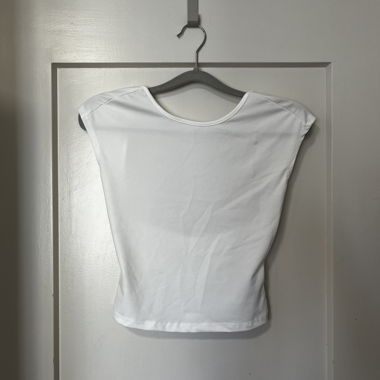 White Backless Top