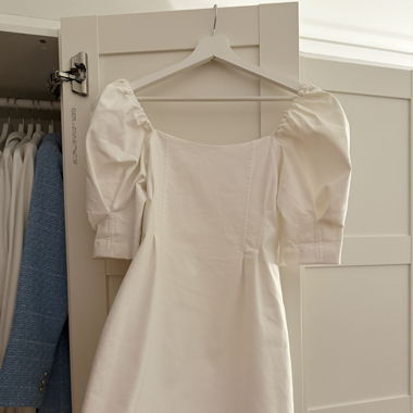 Zara Elegantes Weiss dress 