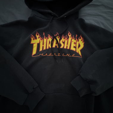 Sweat à capuche Thrasher noir