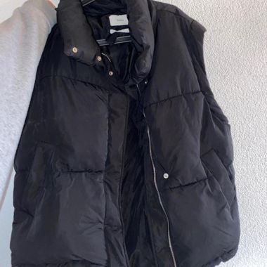 Doudoune sans manche noire bershka