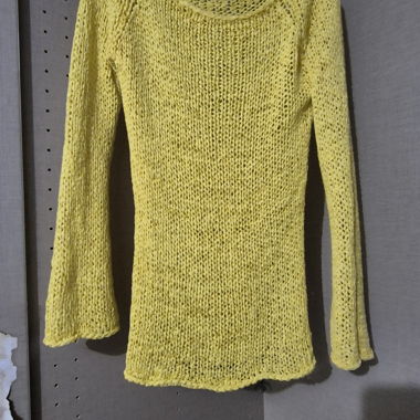 open-knit longarm Sweater