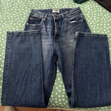 Jeans blu da uomo a gamba dritta