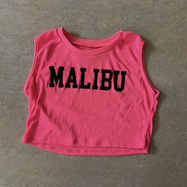 Malibu Pink Crop-Top