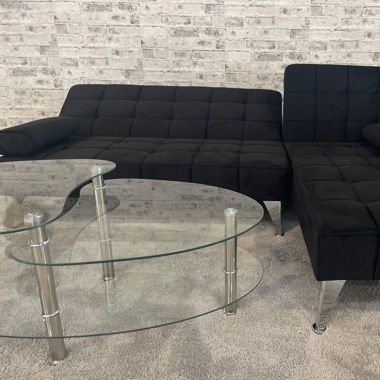 Neues Aroa schwarzes Schlafsofa