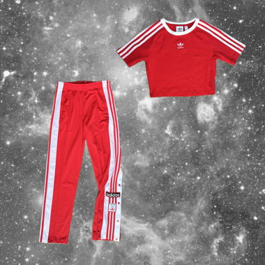 Adidas Two Piece Set Red