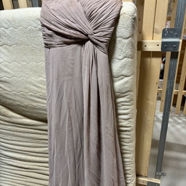 Robe de soirée rose poudré