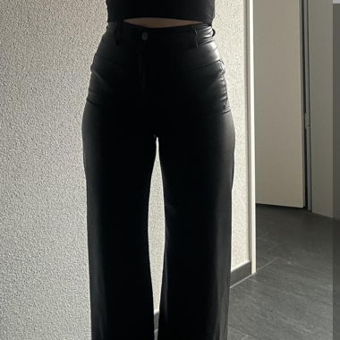 faux leather pants