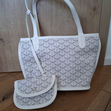 Sac à main blanc EMO avec portefeuille