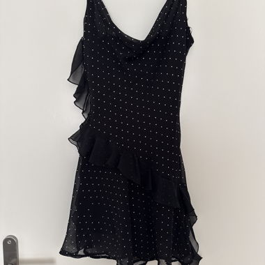 Robe noire à pois (strass)