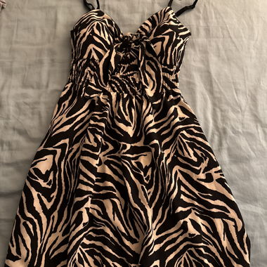 Robe d’Été à Motif Zébré