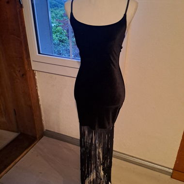 Abito in velluto BlackMilk con frange