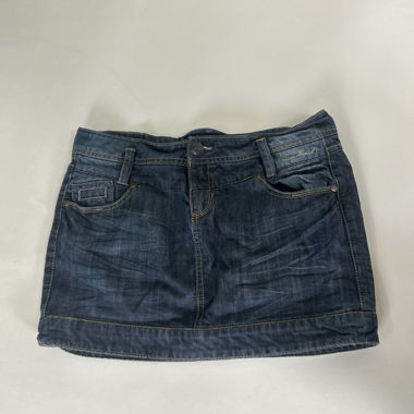 Y2k denim mini skirt