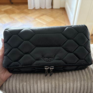 Quilted black Zadig and Voltaire crossbody bag 