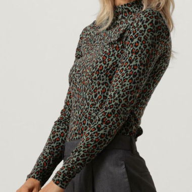 Scotch & Soda Langarmshirt mit Leoprint